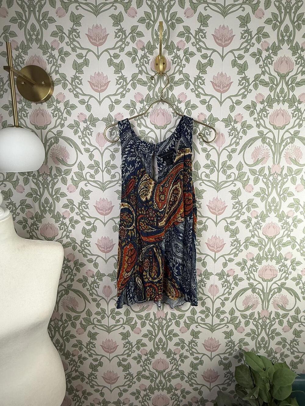 Marc by Marc Jacobs Bohemian Paisley Print Tunic Sleeveless Top - Size - Medium